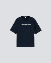 T-SHIRT GIROCOLLO IN JERSEY DI COTONE-NAVY-NAVY-AZUL MARINO-NAVY-NAVY